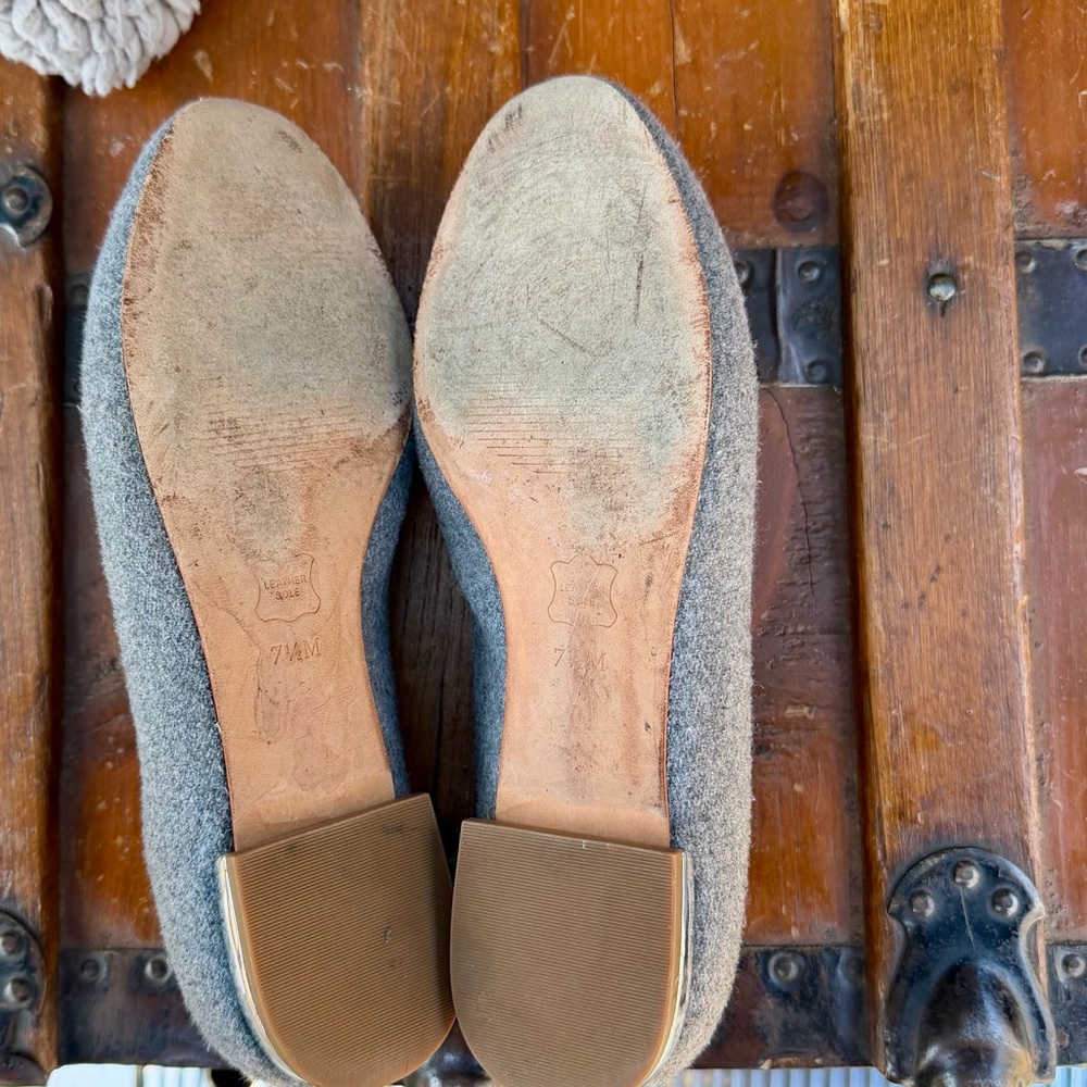 Talbots Holiday Dachshund grey flats - Picture 4 of 7